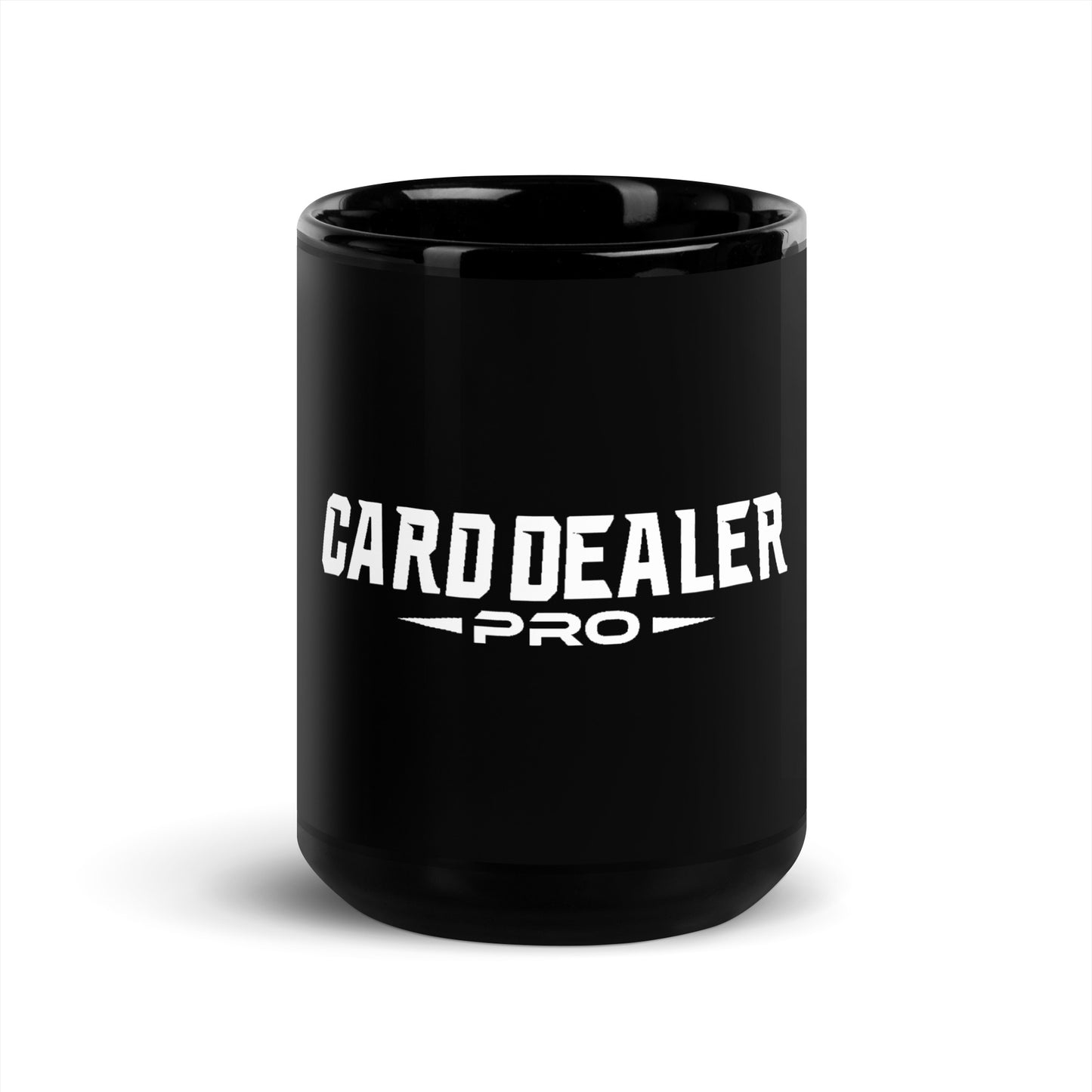 Card Dealer Pro Black Glossy Mug