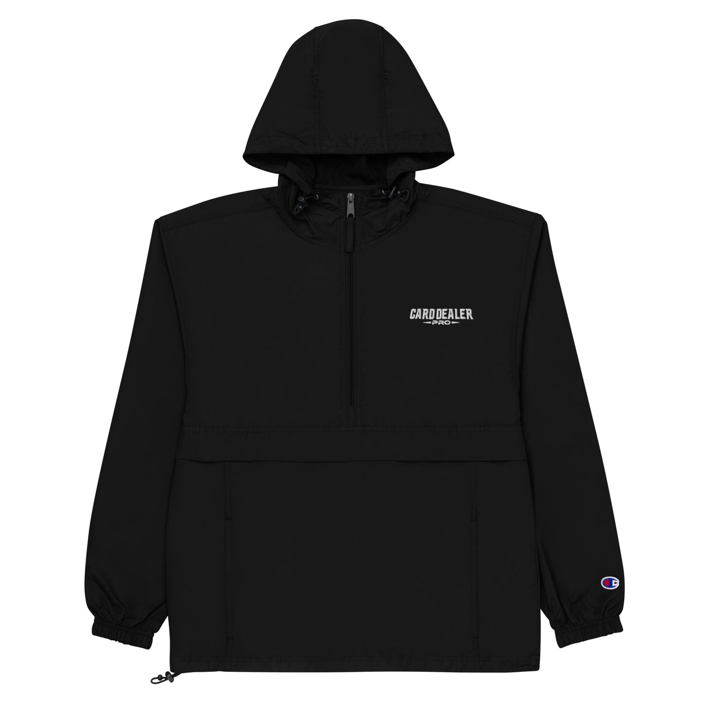 Card Dealer Pro Embroidered Champion Packable Jacket