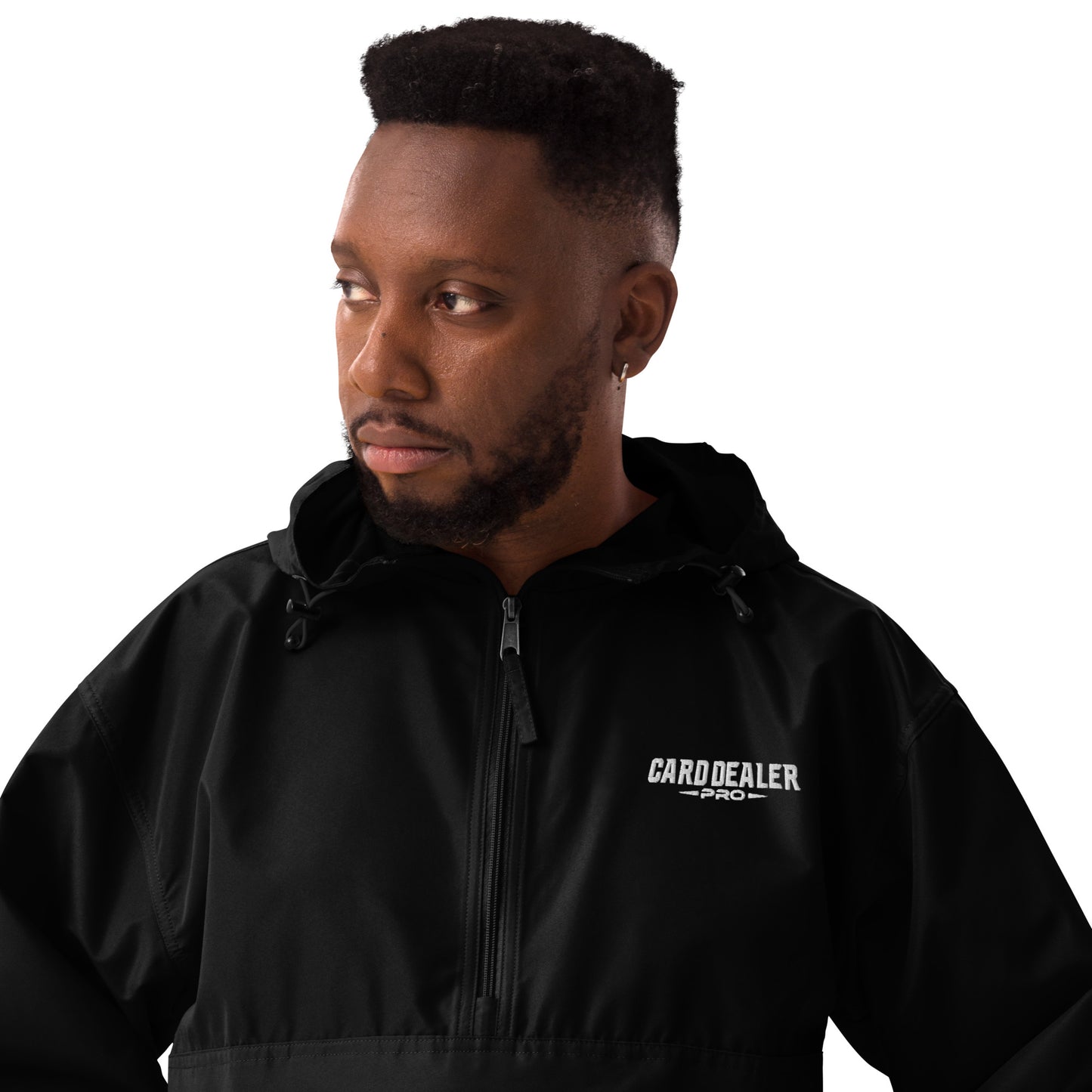 Card Dealer Pro Embroidered Champion Packable Jacket