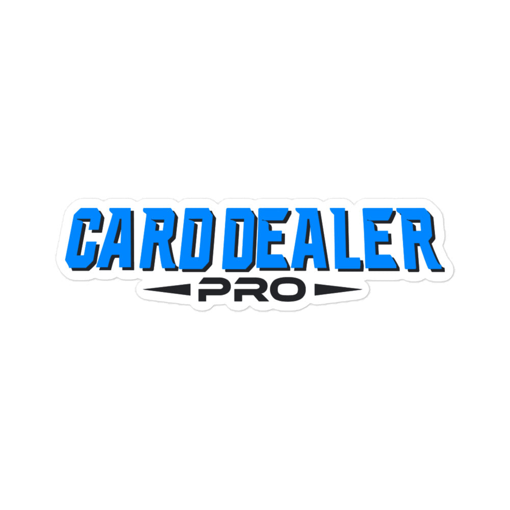 Card Dealer Pro Bubble-Free Stickers