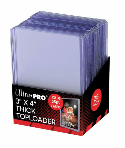 Ultra PRO Toploader Thicker Card Holders - 55 Pt. - 25 Pack