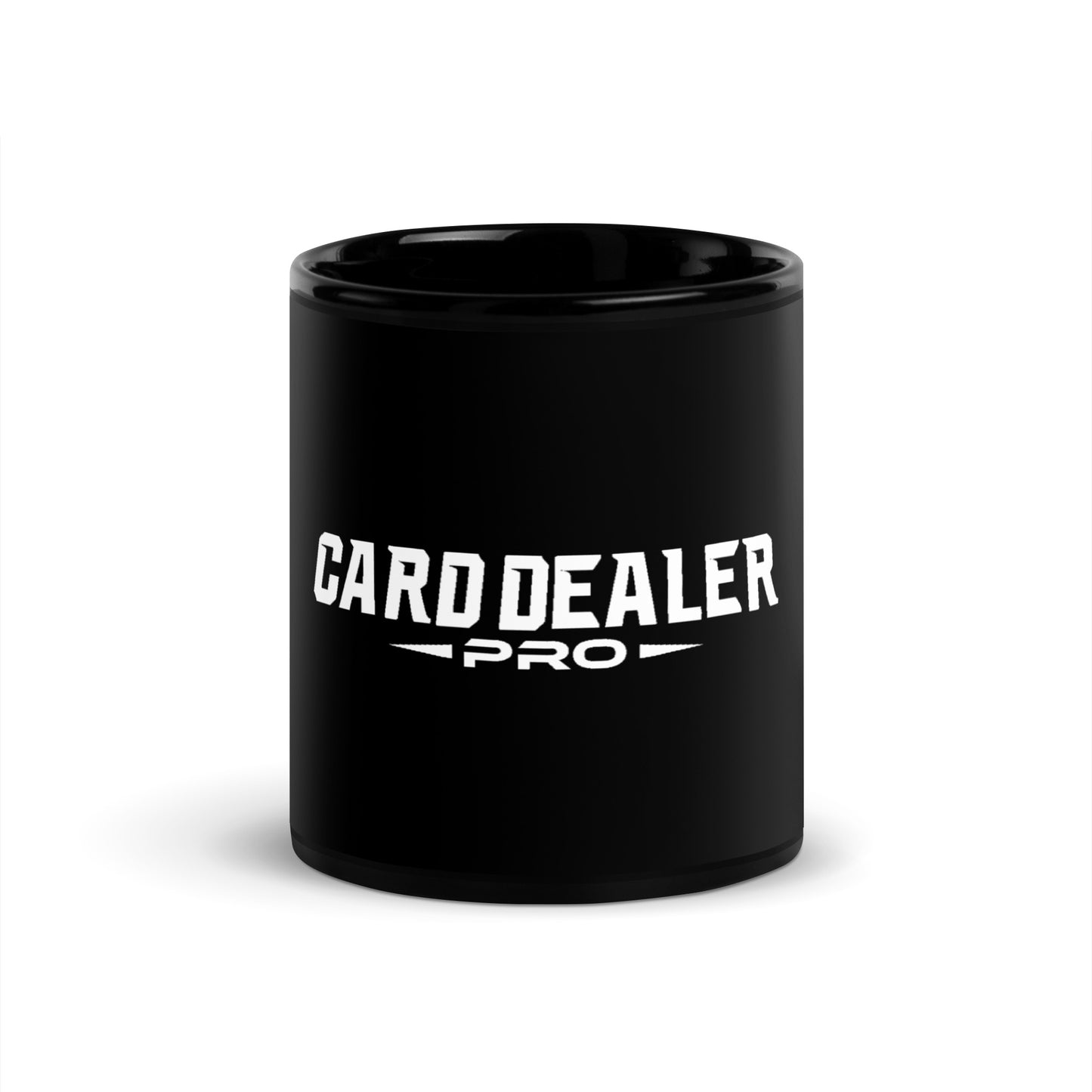 Card Dealer Pro Black Glossy Mug